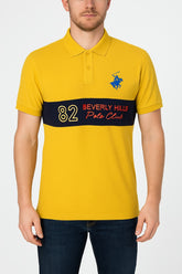 Men’s Yellow Embroided Polo Tee
